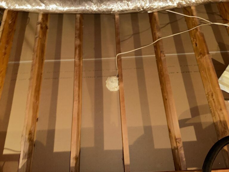 air sealed attic floor penetration
