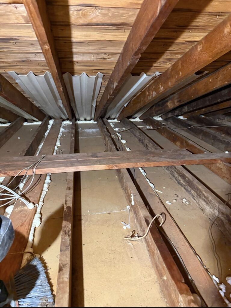 attic floor air sealing before insulation