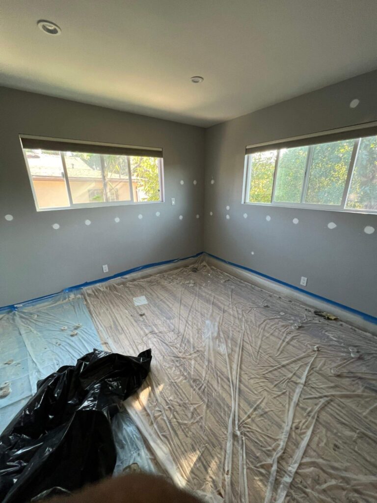 corner room wall insulation patched holes nj