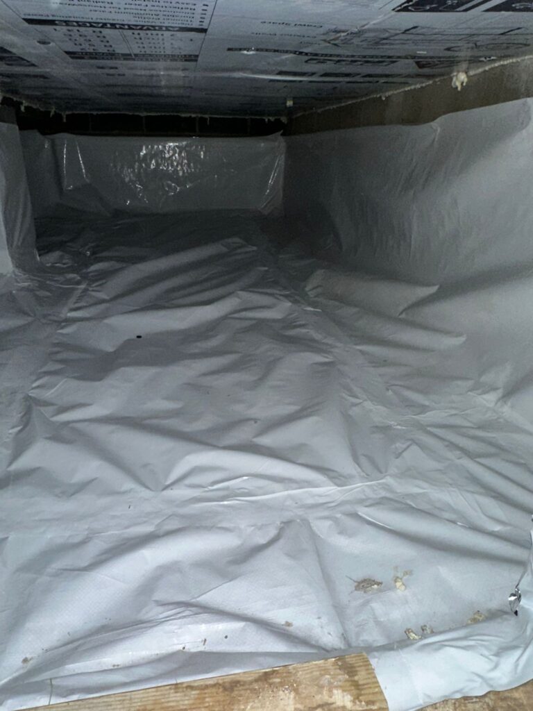 crawl space encapsulation floor and wall liner nj