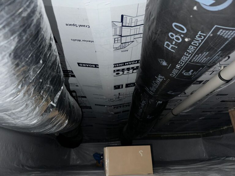 crawl space foil faced insulation and ductwork nj