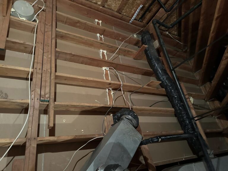 foam sealing attic wiring penetrations