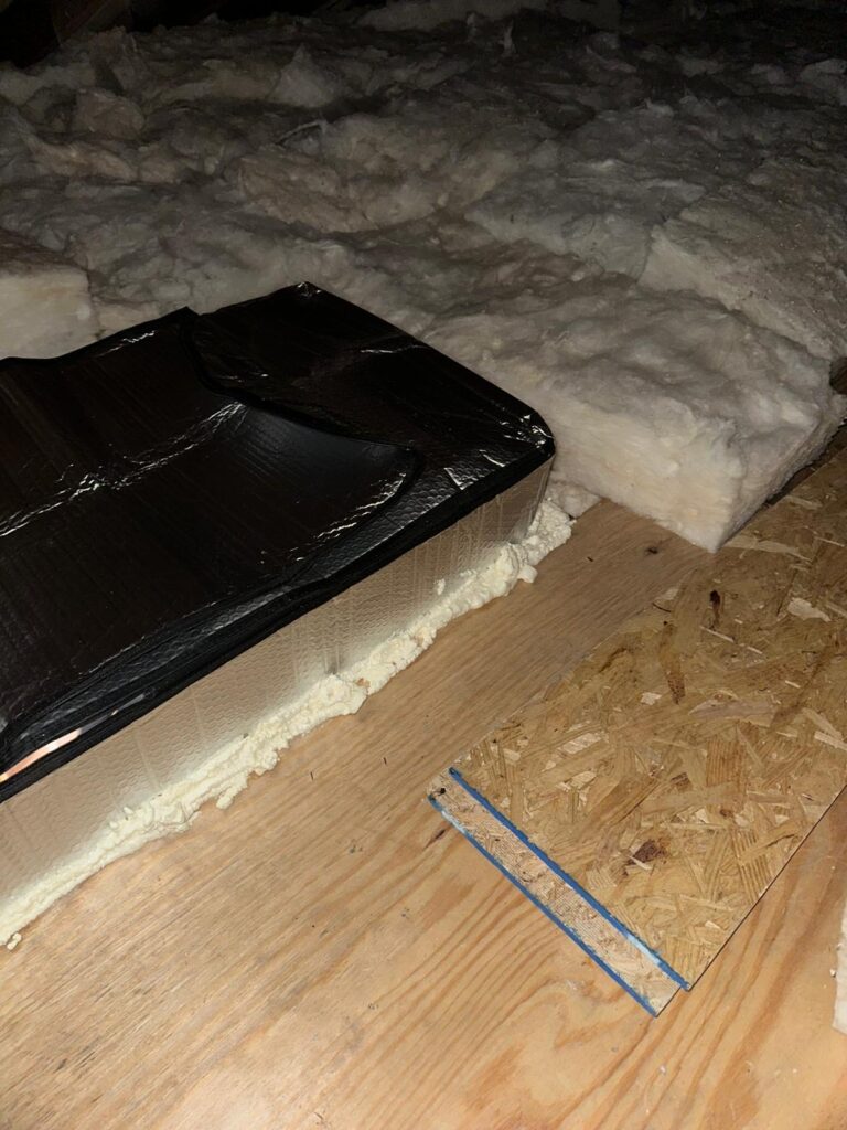 insulated attic hatch cover closed nj