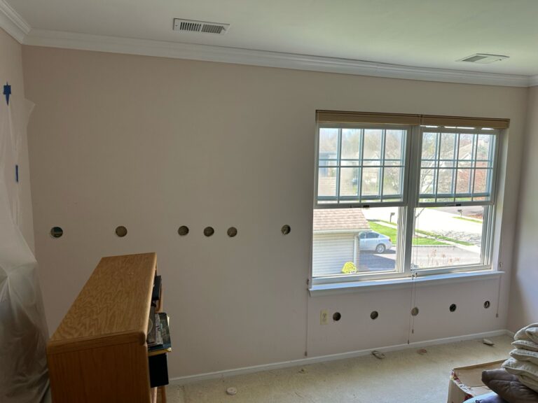 wall insulation access holes around window nj